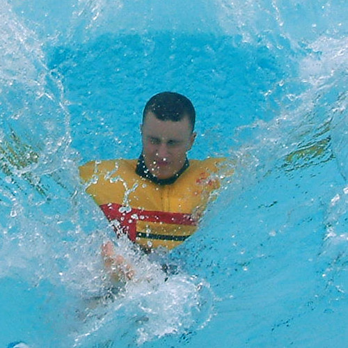 lifeguard pool training jump and climb
